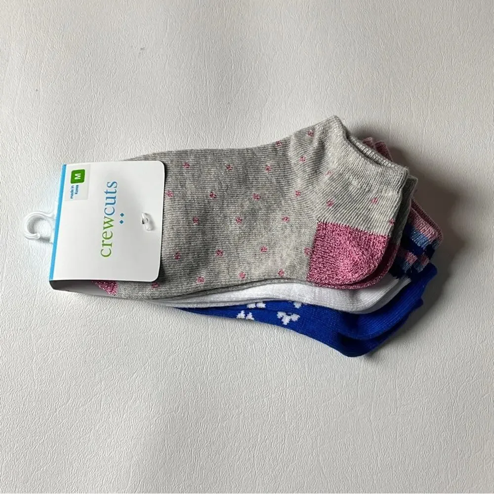 Crewcuts Girl’s Multi-pack Design Socks Sz M NWT